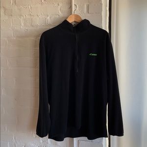 EMS 1/4 zip Black Fleece